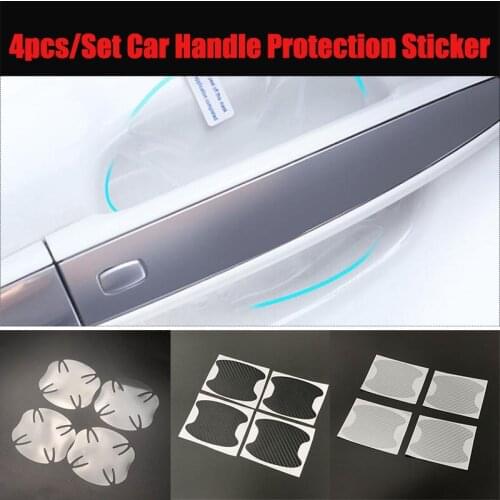 4pcs/Lot Car Handle Protection Sticker For Genesis G70 G80 G90 Equus Creta KONA Enduro Intrado NEXO PALISADE HDC-2 Grandmaster