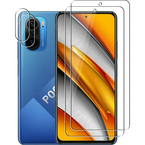 For Xiaomi Poco f3 (5g) Camera Lens Film & Protective Screen Protector Tempered Glass Guard