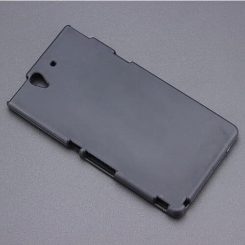 Black Gel TPU Slim Soft Anti Skiding Case Back Cover For Sony Xperia Z L36h C6602 C6603 Mobile Phone Rubber silicone Bag
