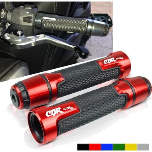 For Honda CBR600RR CBR929RR CBR 600RR 2003 2004 2005 2006 22mm 7/8'' CNC Rubber Motorcycle Anti-Skid Handle Grips Grip handlebar