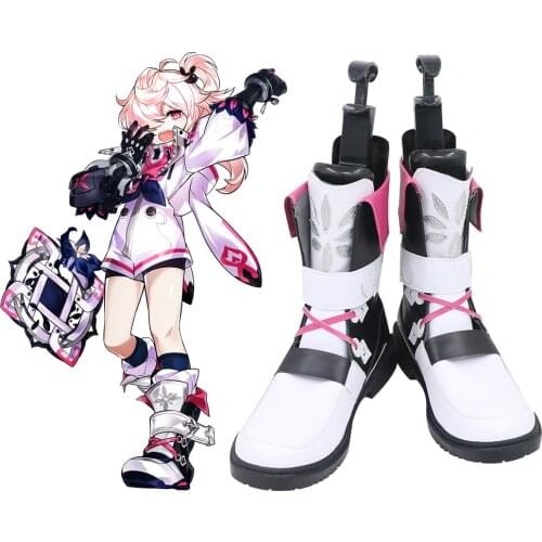 Elsword Mysterious Child Laby Nisha Second Class Advancement 2nd Job Rumble Pumn Ver. Game Cosplay Shoes Boots C006