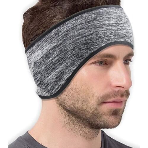Fleece Ear Warmers Headband Cold Weather Ear Muffs Stretchy Ear Band For Men Women Outdoor Cycling Running Sports Headwear