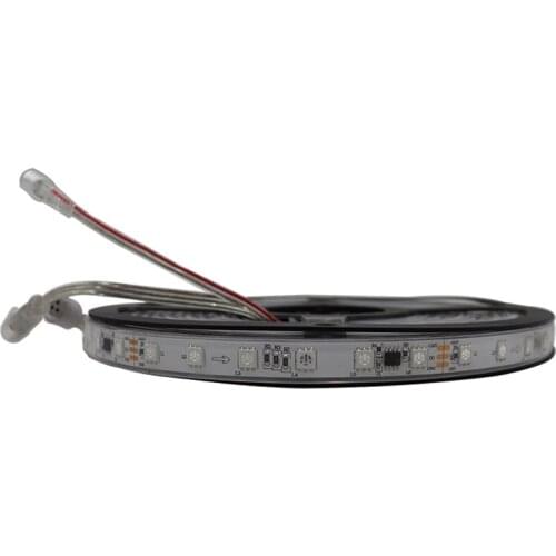 5m WS2811 Addressable Pixel Strip IP67 DC24V Waterproof 5050 RGB Full Color Flexible LED Tape Silica Gel Background Outdoor