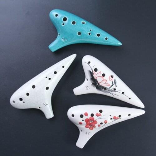 Orff Instruments Ocarina 12 Hole Three Colors Available Beginners Adult Children Unisex