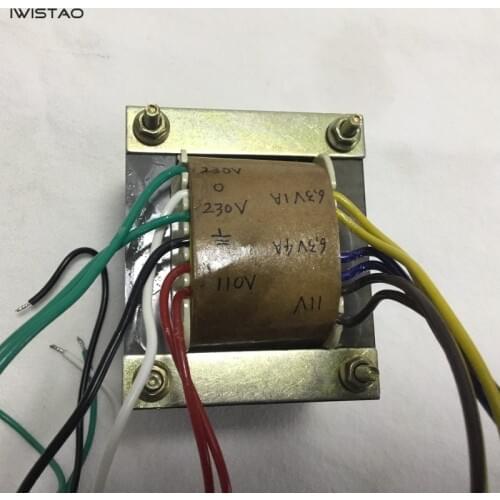 IWISTAO Power Transformer EI for Tube FM Radio WVTR-FM09 Output Voltage 230V-0-230V 6.3v 11V HIFI Audio DIY