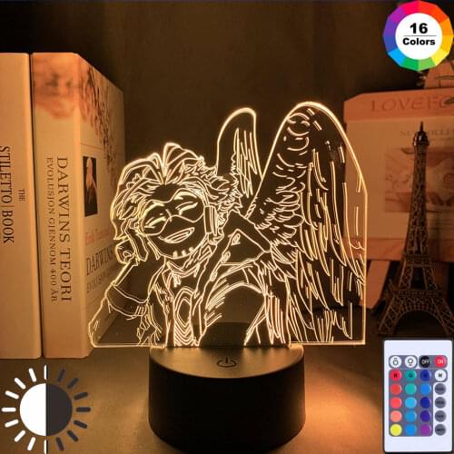 My Hero Anime for Bedroom Decor Child Kids Birthday Gift Manga Gadget Dropshipping Led Night Light Academia 3D illusion Lamp