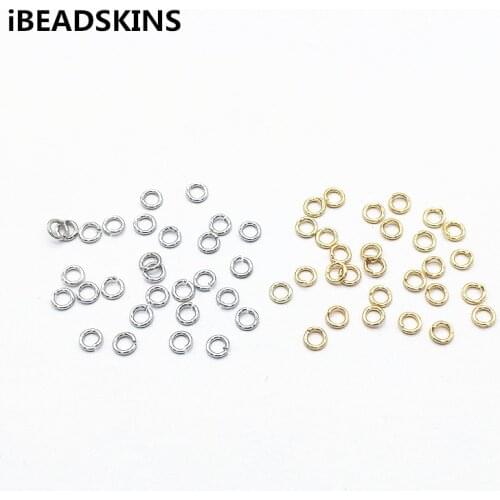 New arrival! 4mm 500pcs Real gold plating Jump rings/split rings for Hand Made Earrings DIY parts,Jewelry Findings & Components