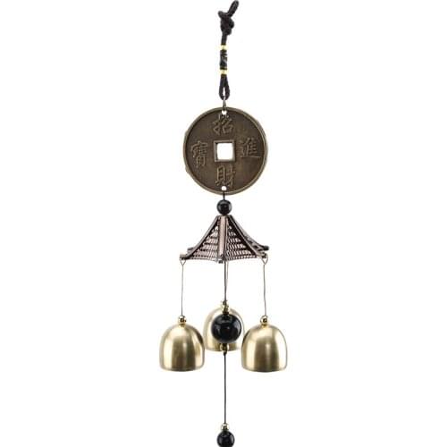 Single-Layer Brass Wind Chimes Ornaments Antique Garden Outdoor Decoration Metal Wind Chimes Home Decorations