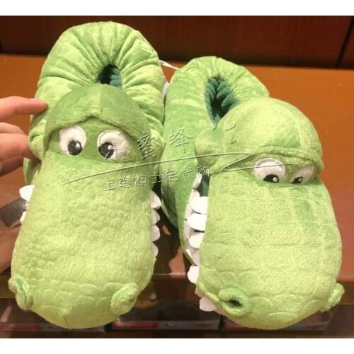 Disney Toy Story Rex plush slipper Warm shoes for children A birthday present for a child