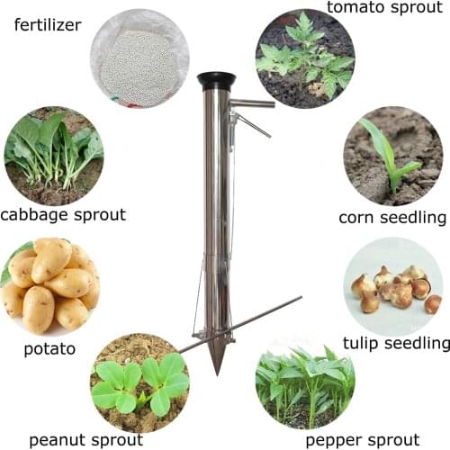 ILOT Seedling Planter / Transplanter with Funnel and Scale for Bedding, Bulb Planter and Small Garden Plant