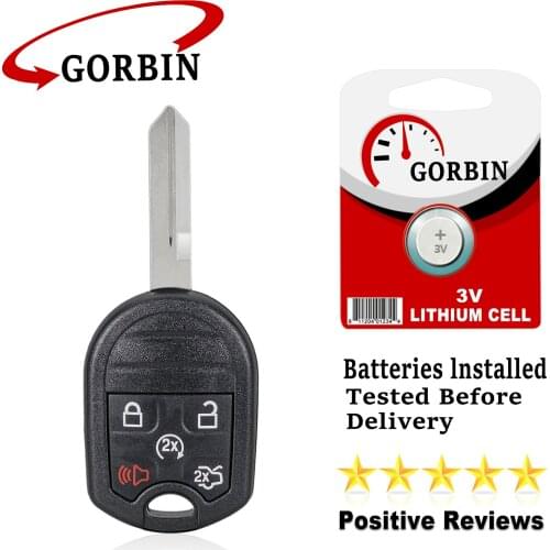 GORBIN 315Mhz 4D63 Chip Car Remote Key for Ford Expedition Mustang Explorer Taurus Flex Edge Escape Fusion 5 Buttons