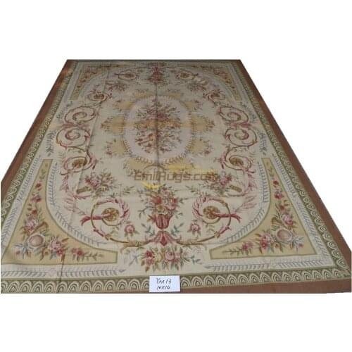 Wool aubusson rugs bedroom large home living room 366CMX457CM 12 'X 15' YM13gc156aubyg9
