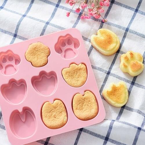 Silicone Cake Mold Fondant Muffin Chocolate Mould Cookie Baking Mould Pan DIY Animal Sole Baking Mould Kitchen Accessories