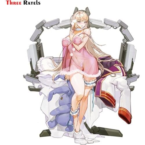 Three Ratels F138 hentai waifu anime girl last origin stickers for Car Window Wiper Decals Cartoot Character Anime Vinyl Sticker