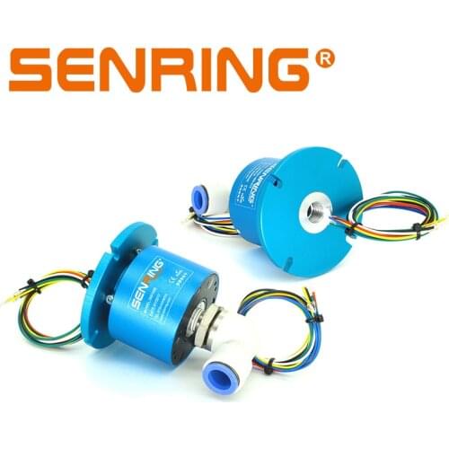 Rotary union 1 passage with electrical slip ring 6 wires /12 wires /24 wires 5A/10A