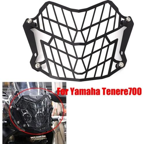 For Yamaha Tenere 700 TENERE 700 Tenere700 Motorcycle Stainless Steel Headlight Protector Grille Guard Protection Grill Cover