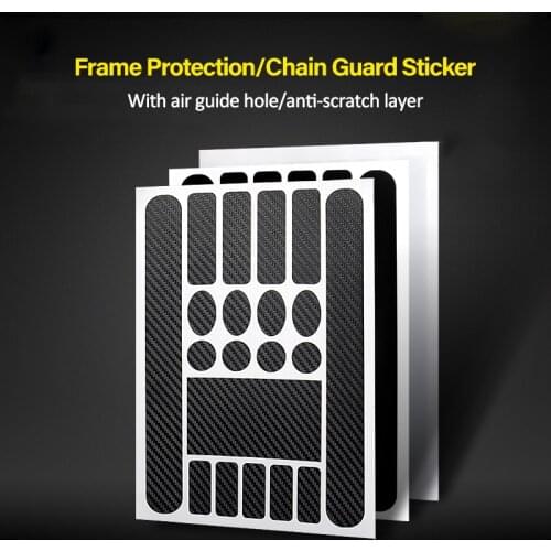 Bicycle Protective Sticker Scratch-Resistant Mountain Bike Frame Front Fork Protective Film Carbon fiber/Matt/Transparent Tape