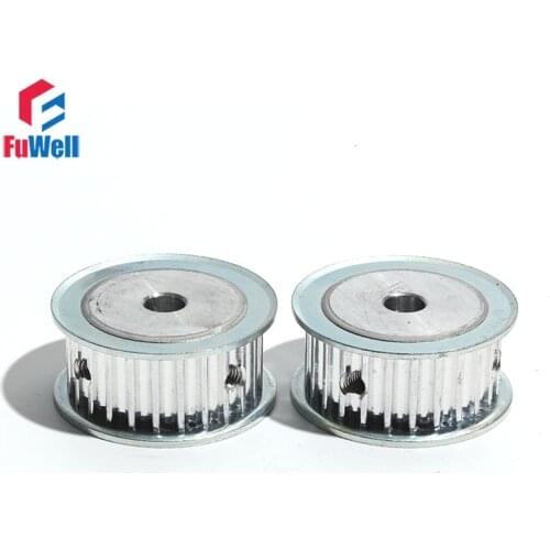 HTD5M Timing Pulley 30T 16mm/21mm/27mm Belt Width Toothed Belt Pulley 5/6/6.35/8/10/20/22/25mm 30Teeth Transmission Gear Pulley
