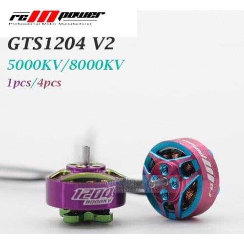 1/4PCS NEW RCinpower GTS 1204 V2 5000KV/8000KV mini Brushless Motor 1.5mm 3-4S 6g indoor mini motor RC Multicoptor FPV Drone