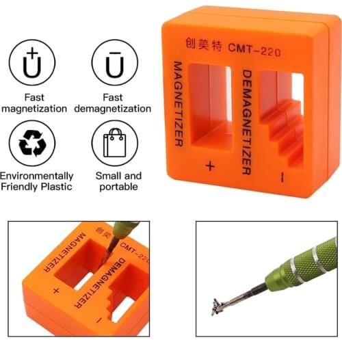 1 Pc Mini Magnetizer Demagnetizer Portable Magnetizing Demagnetizing Magnetic DIY Hand Tool for Screw Fast Magnetizer Degaussing