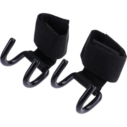 1Pc Strong Steel Hook Grips Weight Lifting Straps Strength Training Gym Fitness Black Wrist Support Lift Strap Adjustable