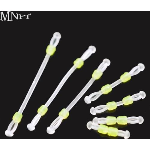 MNFT 10Pcs Double Fishing Hooks Splitter Line Hook Separator Anti-Winding Bifurcation Fishing Line Space Bifurcation Bean