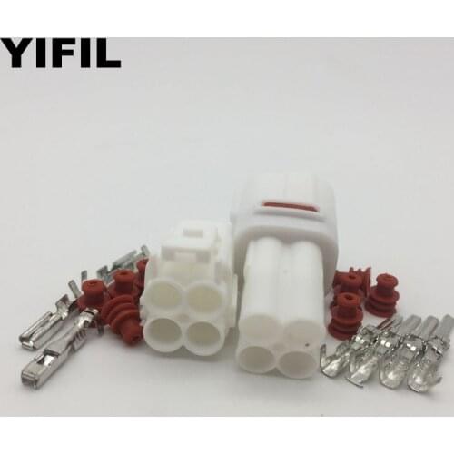 100sets/lot 4 Pin/Way MT090 Sealed Motorcycle Female Male Housing Automotive Wire Connector Sumitomo 6180-4771 6188-0004