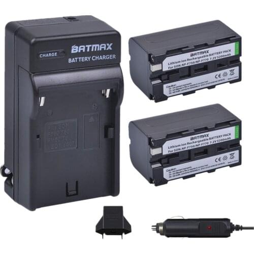 2pc NP-F750 NP-F770 NP F750 NP F770 Battery+ Car Charger for Sony NP F970 F960 ccd-tr917 ccd-tr940 ccd-trv101 ccd-trv215