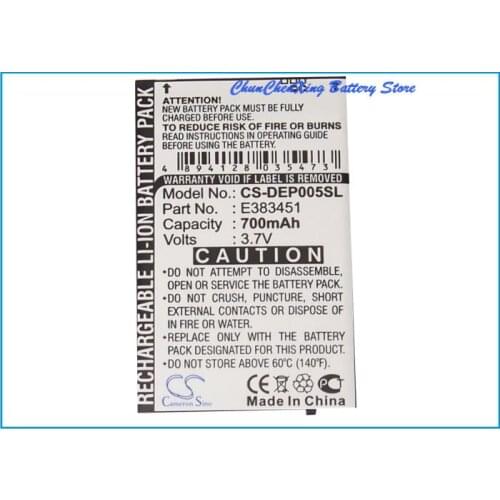 Cameron Sino 700mAh Battery E383451 for Doro 324,Easy5,Easy5V,Handleeasy 324gsm,HandlePlus 324GSM,TCL383450 for ITT Easy ProJect