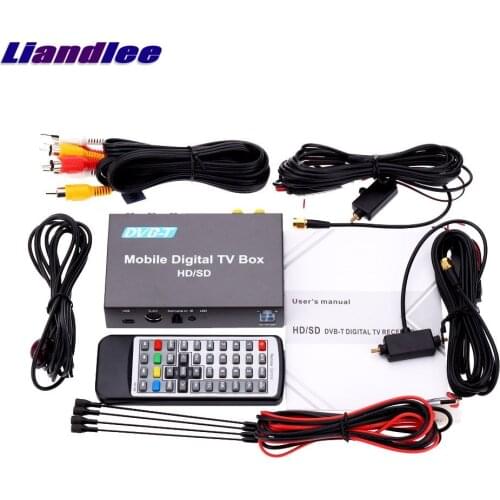 Car Digital TV Model DVB-T238 Receiver D-TV Mobile HD Turner Box / 2 Signal Antenna Suitable For Driving Auto