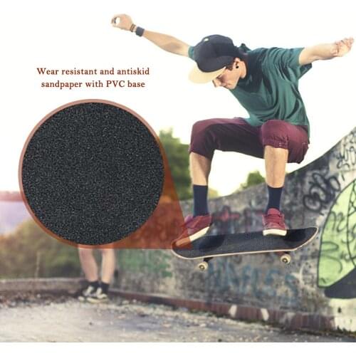 Black Skateboard Sandpaper Self-Adhesive Professional Waterproof Wear-Resistant Non-Slip Decks Grip Tape Skate Board Accessories