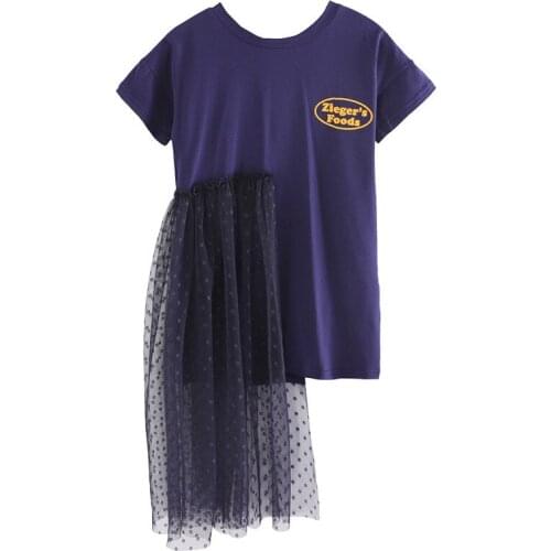 Children Girls Casual Sport Shirts Dress Summer 4 5 6 7 8 9 10 11 12 13 14 Years Old Kids Clothes Little Girl Stripe Dress