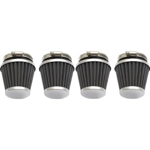 4pcs Motorcycle Air Filter Cleaner Pod For Honda CB650 CB750 CB900 CB1000C CB1100F Kawasaki KZ 750 1000 1100 ZX750 Suzuki Yamaha