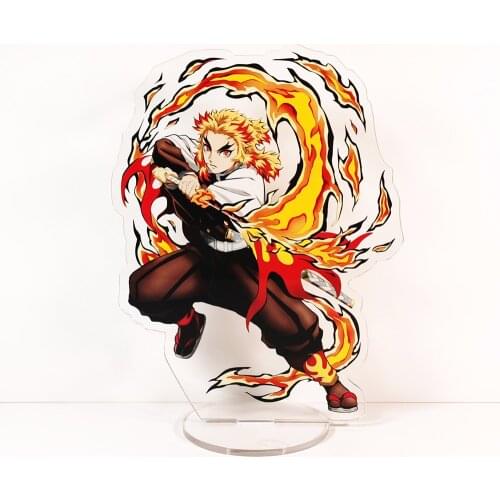 Demon Slayer Kimetsu no Yaiba Rengoku Kyoujurou #A HM acrylic stand figure model plate holder cake topper anime