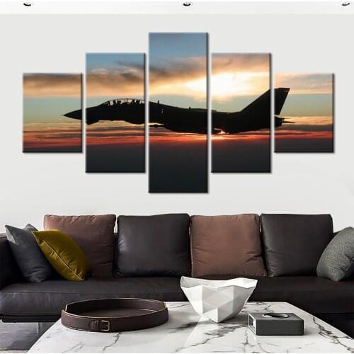 Canvas Pictures Wall Art Poster Framework 5 Piece rocket Aircraft Paintings Home Decor
