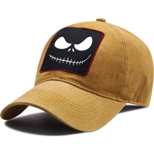 Anime Skellington Pumpkin King Sun Sport Caps Breathable Unisex Snapback Hat Outdoor Hip Hop Riding Hats Sun Shade Baseball Cap