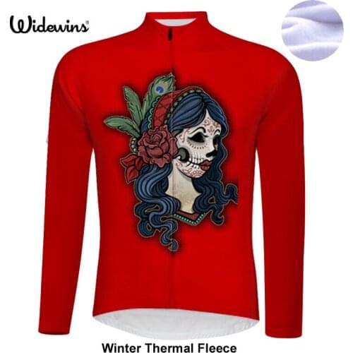 Leader women Fleece Thermal Winter Wind Cycling Jacket widewins Bike Bicycle Coat Clothing Long Sleeve Cycling Jerseys 5185