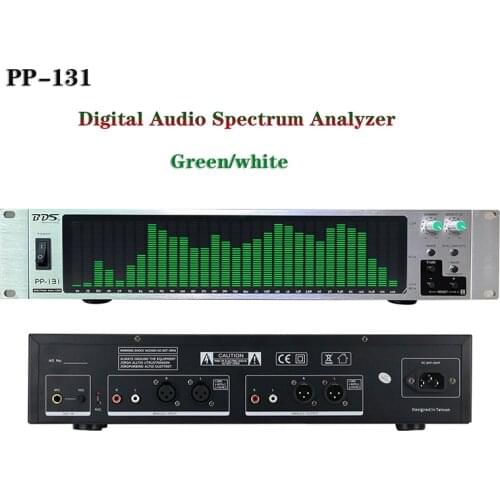 Maxgeek BDS PP-131 Audio Spectrum Analyzer Spectrum Display VU Meter 31-Segment With Silver Panel Green/White LED