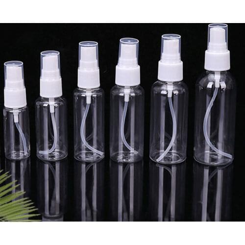 Refillable Bottles Travel Transparent Plastic Perfume Atomizer Empty Small Spray Bottle 30/50/75/100ml Toxic Free Safe Dropship