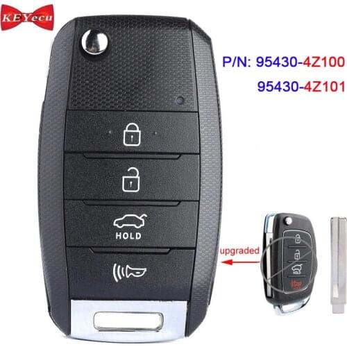 KEYECU for Hyundai Santa Fe 2013 2014 2015 2016 2017 Upgraded Remote Key Fob P/N: 95430-4Z100 95430-4Z101 FCC ID: TQ8-RKE-3F04