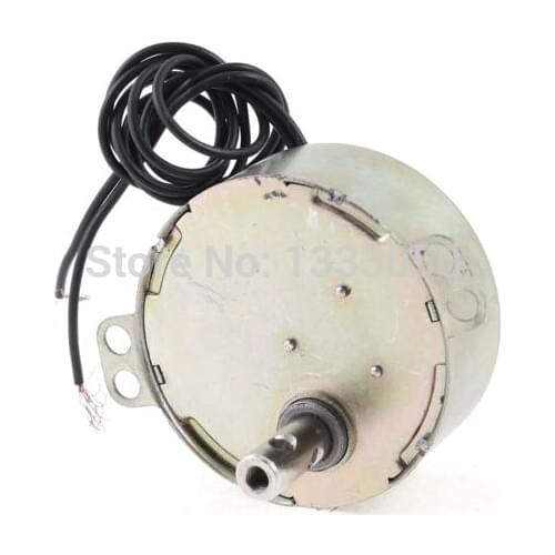 AC 220/240V 50/60Hz 30RPM 4W CCW/CW 2 Black Wire Synchronous Motor