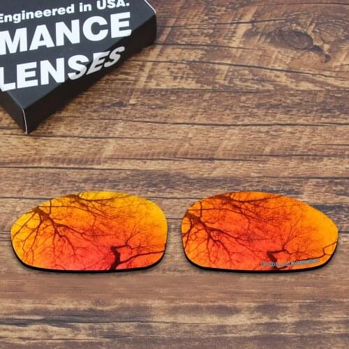 ToughAsNails Resist Seawater Corrosion Polarized Replacement Lenses for Oakley Juliet Sunglasses Orange Red Mirrored (Lens Only)