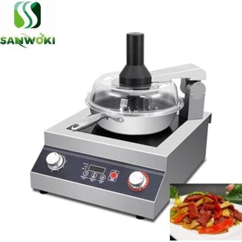 Commercial stirring cooking pot cooking robot fried noodles fried rice Chinese food cooker stir-fry pot non-stick fried wok