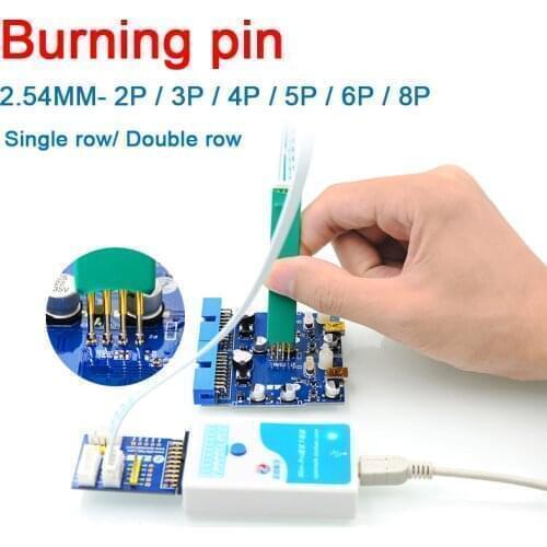 Handheld Pitch 2.54MM 2P / 3P / 4P / 5P / 6P / 8P PIN test Burning pin Debug Download Program ARM JTAG Burn pin 2pin to 8pin