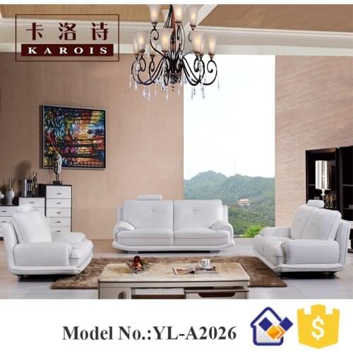 Karois A2026 Real Leather 321 Modern Leather China Sofa Sectional Genuine Leather Living Room Furniture
