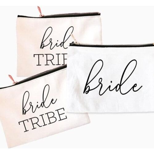 Bride will you be my bridesmaid makeup Bag Bachelorette Party bridal shower Wedding engagement Proposal gift decoration present