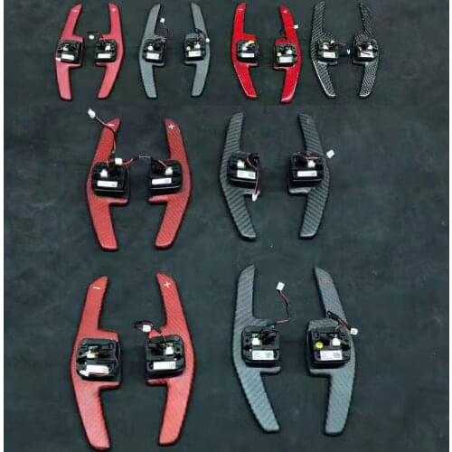 Carbon Fiber Steering Wheel Shift Gear Paddle Extension For Audi A3/A4/A5/S3/S4/S5/RS3/RS4/RS5 Q Seies