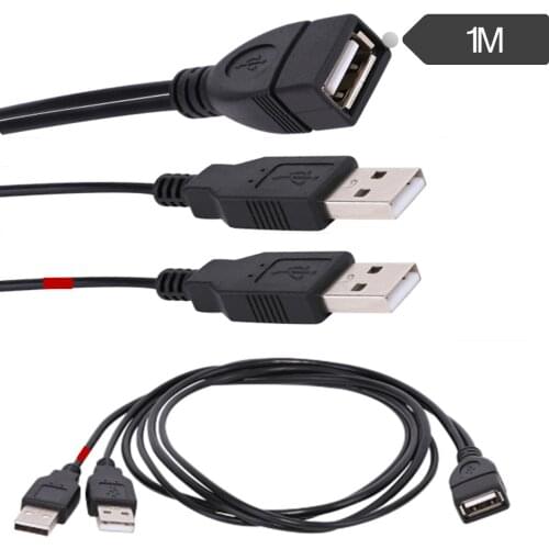 USB one female split male two lines USB2.0 line Y type line USB one point two lines USB2.0 AF/2*AM