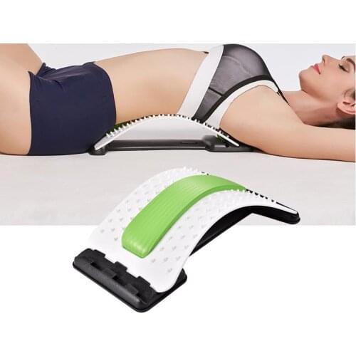 High quality Magnetic Prominent lumbar tractor waist belt massage home stretch back support cushion for leaning on of spine