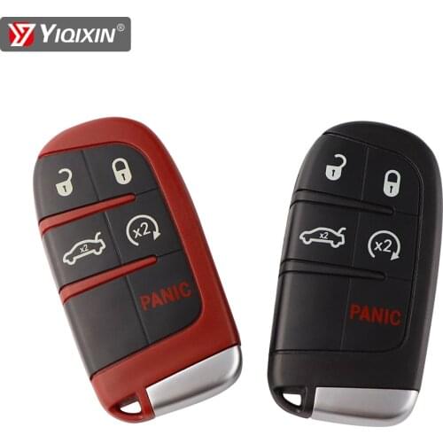 YIQIXIN 5 Button For Dodge Dart Charger Challenger Durango Journey For Jeep For Chrysler 300 Remote Car Key Shell Cover Case Red